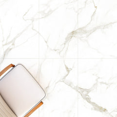 Athena 24" x 48" Calacatta Gold Polished Porcelain Tile