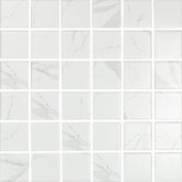 Statuario 2" x 2" Square Marble Look Mosaic