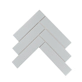 Silver Core Gray 2" x 8" Herringbone Mosaic