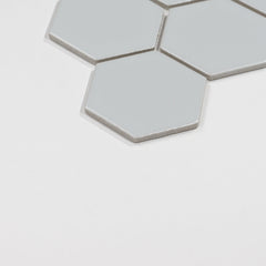 Silver Core Gray 3" x 3" Hexagon Mosaic