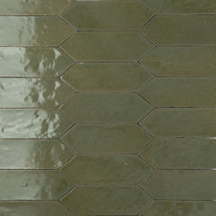 Morokko Zellige Bejmat Picket 2.5" x 8" Subway Glossy Wall Tile