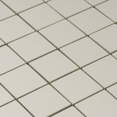 Nano Ivory 2" x 2" Square Porcelain Mosaic Glossy Wall & Floor Tile
