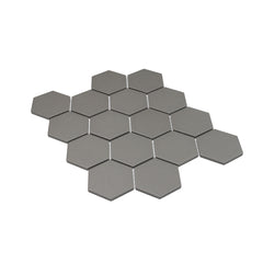 Sage 3" x 3" Hexagon Porcelain Mosaic Tile