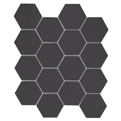 Sage 3" x 3" Hexagon Porcelain Mosaic Tile