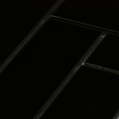 Shades Nox Black 2" x 8" Herringbone Mosaic