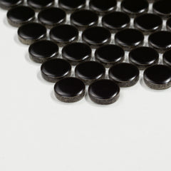 Shades Nox Black Penny Round Mosaic