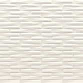 Decor White Solene 13" x 40" 3D Textured Wall Tile
