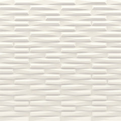 Decor White Solene 13" x 40" 3D Textured Wall Tile