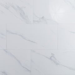 Spectrum Marble 12" x 24" Carrara Porcelain Floor & Wall Tile