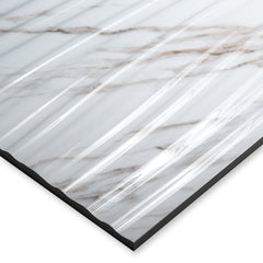 dAntilia 12" x 24" Marble Look Carrara 3D Wall Tile
