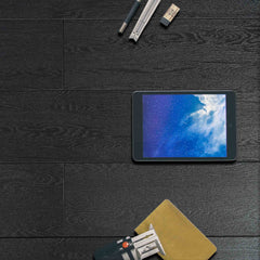 Domus Black 6" x 36" Wood Look Porcelain Wall & Floor Tile