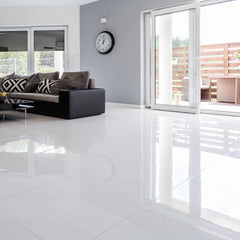 Magnum Super White Polished Porcelain Floor & Wall Tile