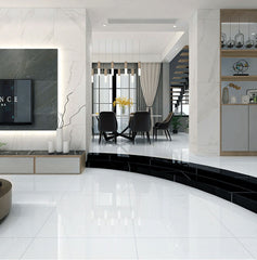 Magnum Super White Polished Porcelain Floor & Wall Tile