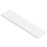 Shades 3" x 12" White Bullnose Subway Tile Trim