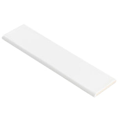 Shades 3" x 12" White Bullnose Subway Tile Trim