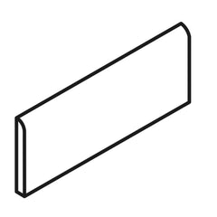 Shades 3" x 12" White Bullnose Subway Tile Trim