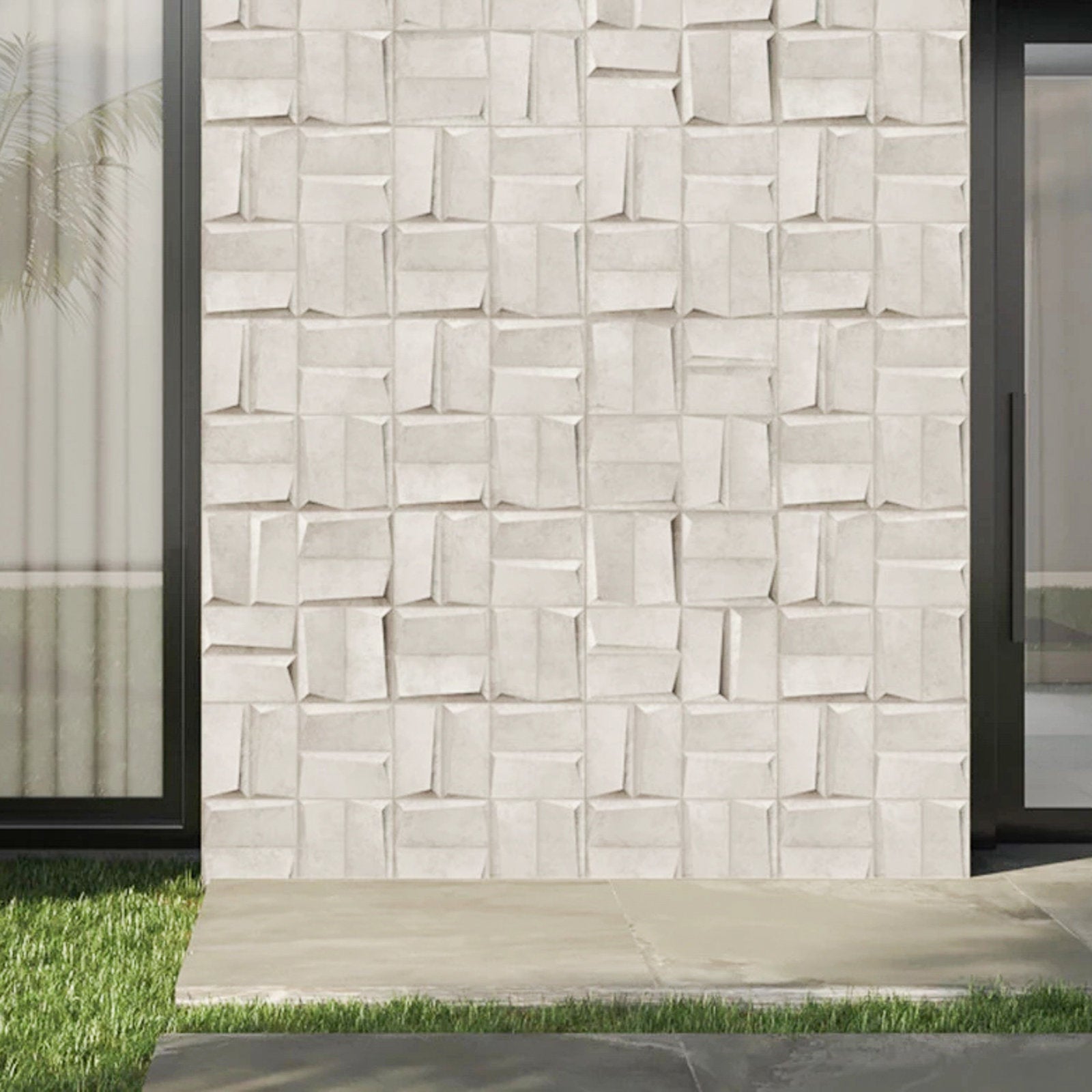 Paulista Block 23" x 23" 3D Textured Wall Tile