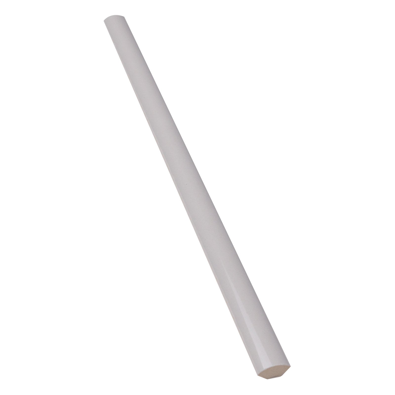 Shades 5/8" x 12" White Jolly Pencil Subway Tile Trim