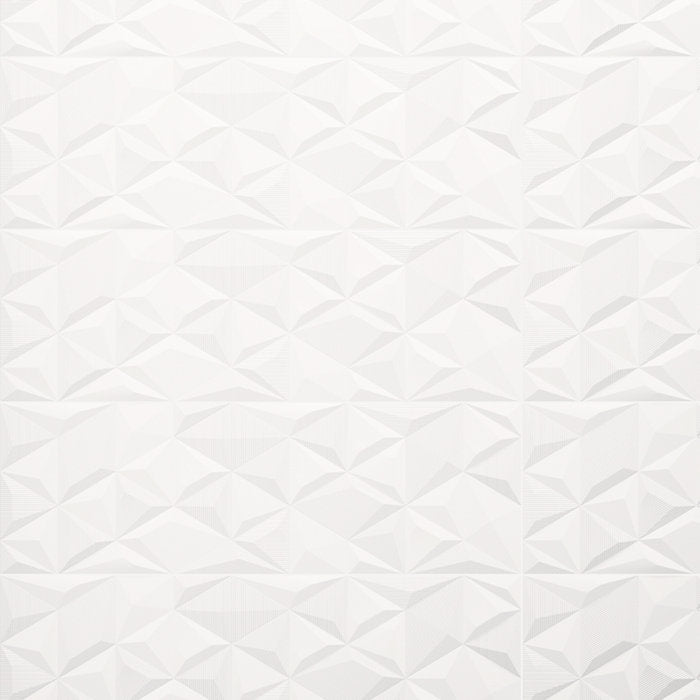 Decor White Jazz 13" x 40" 3D Texture Wall Tile