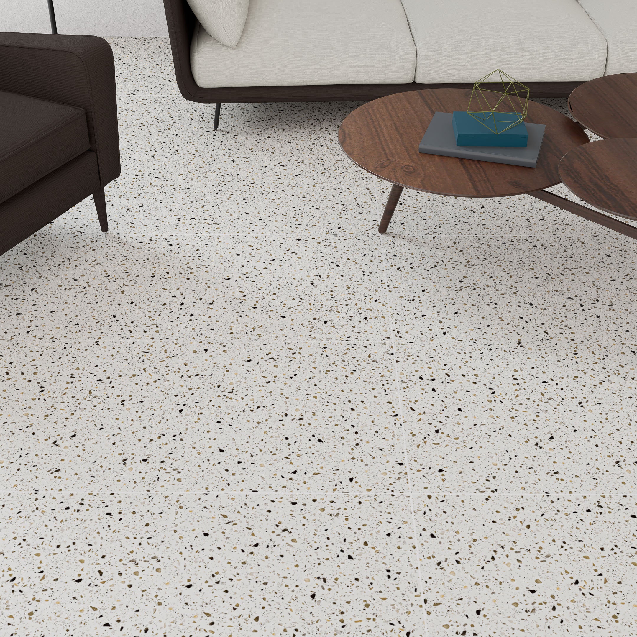Malibu Chips 24" x 24" Terrazzo Look Porcelain Tile