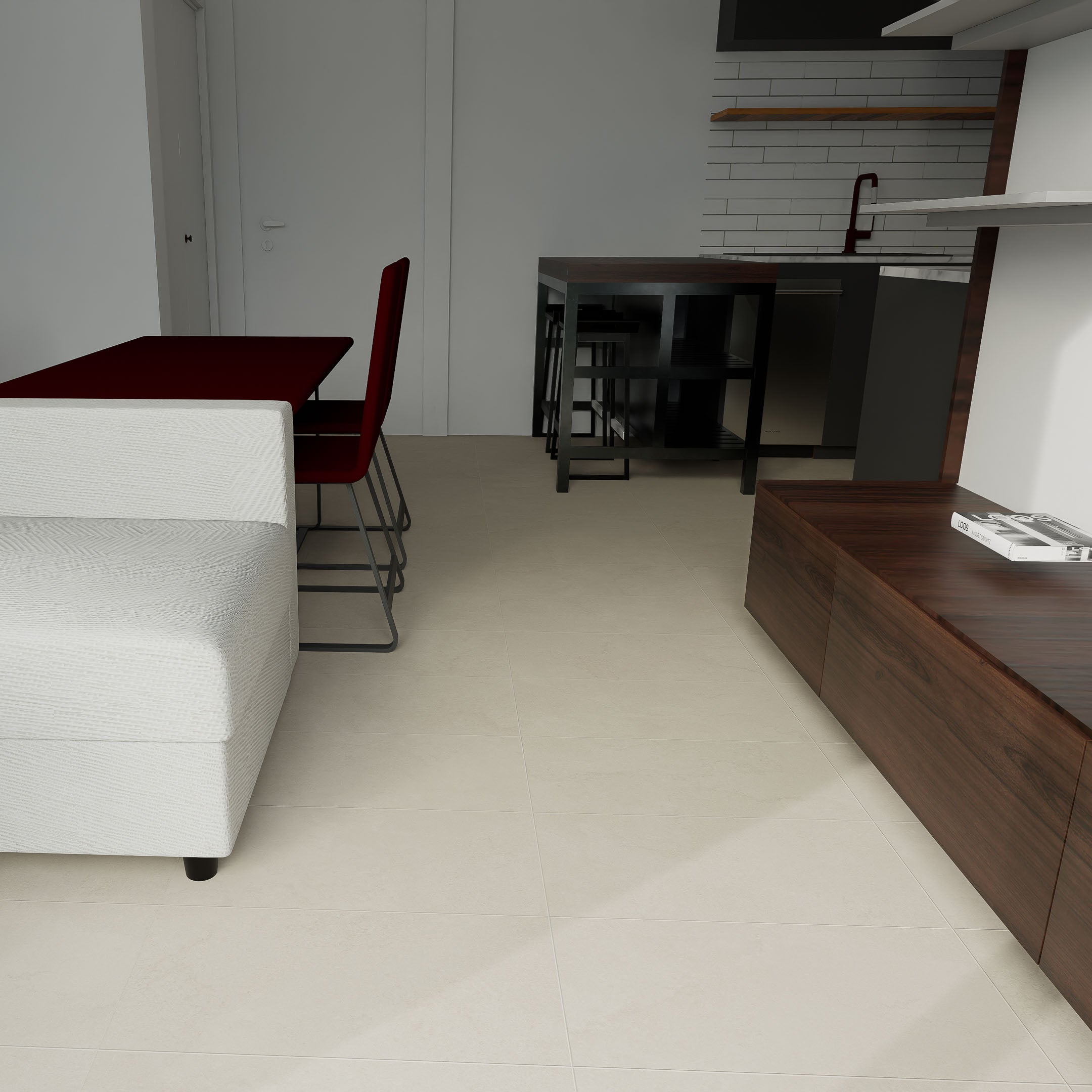 Nebula 12" x 24" Concrete Look Matte Porcelain Tile