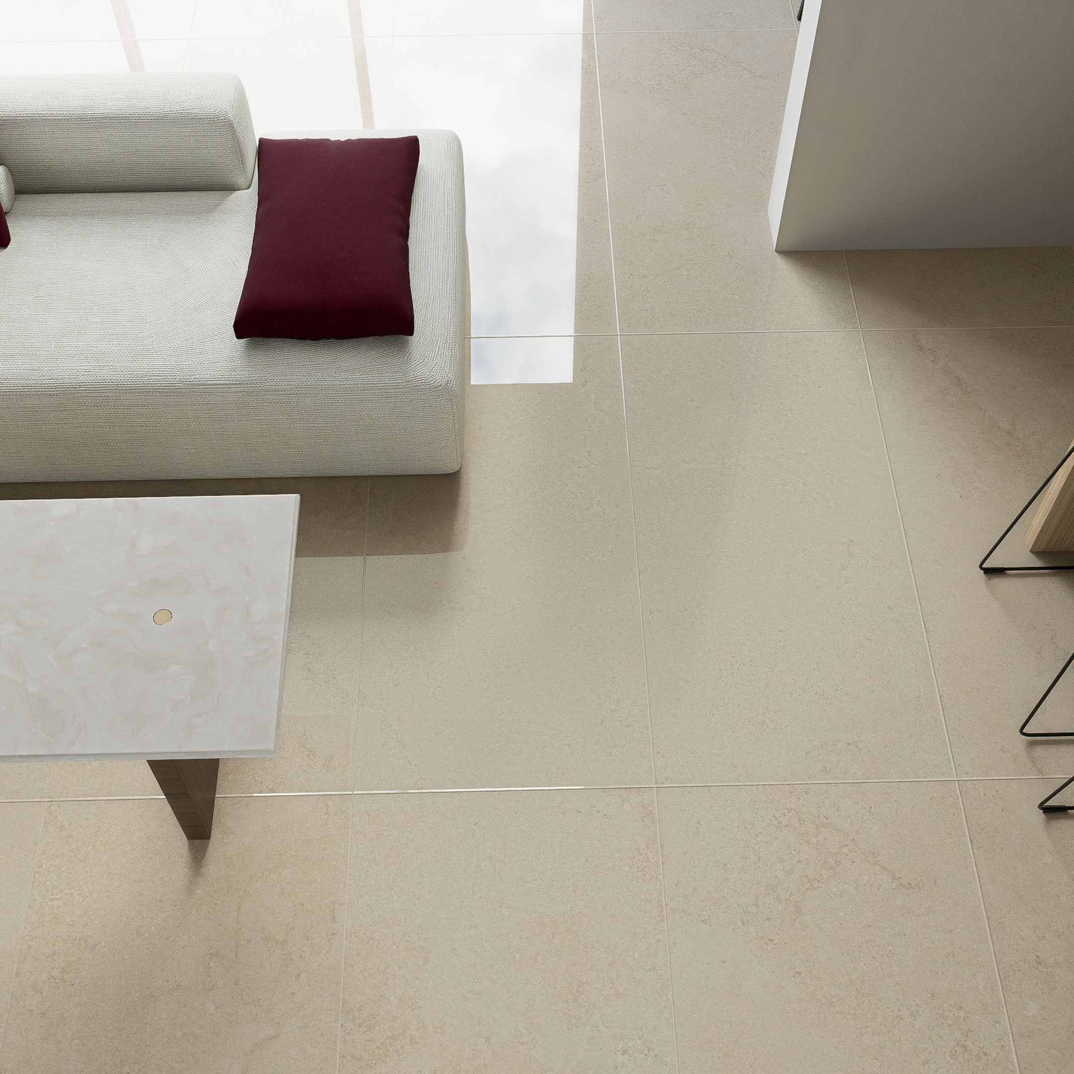 Nebula 24" x 48" Concrete Look Polished Porcelain Tile