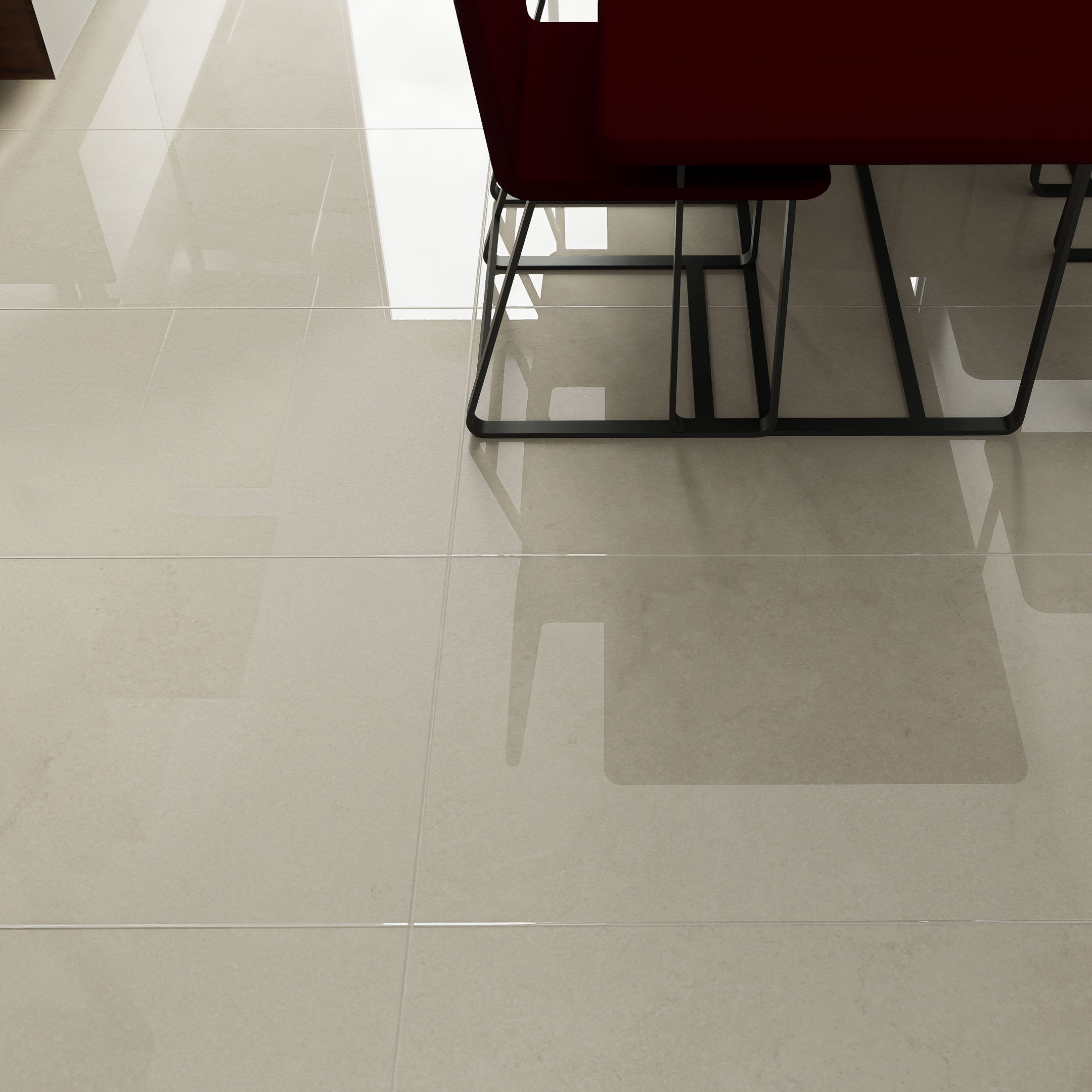 Nebula 24" x 48" Concrete Look Polished Porcelain Tile
