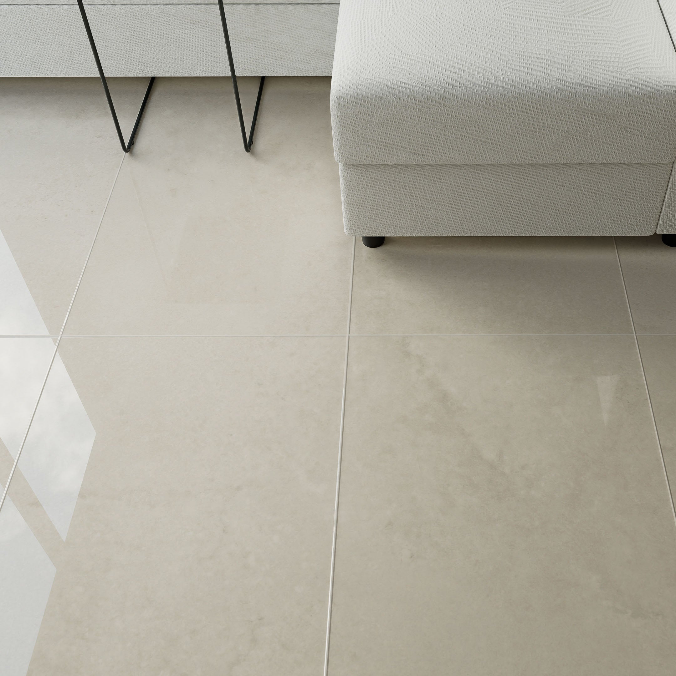 Nebula 24" x 48" Concrete Look Polished Porcelain Tile