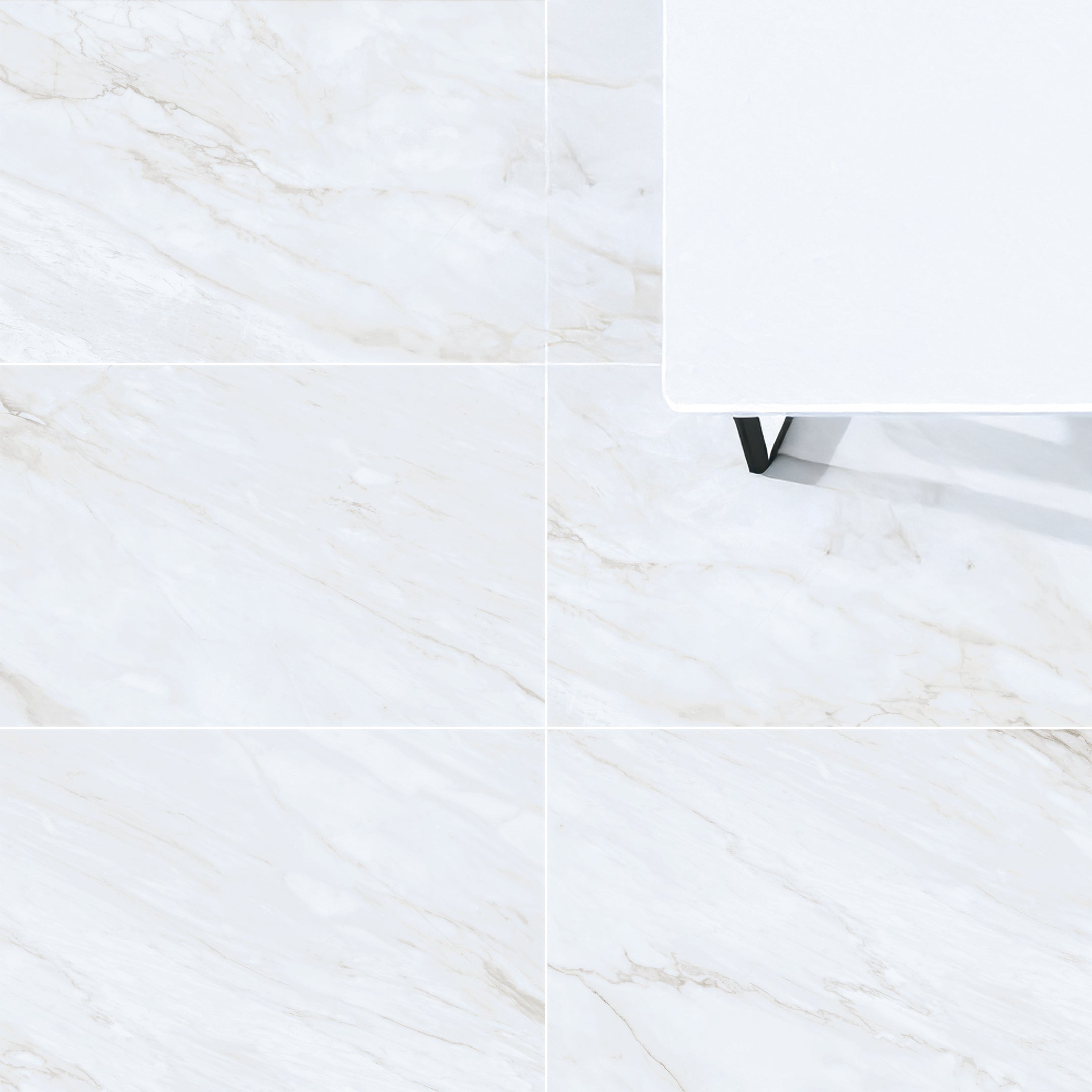 Nube 24" x 48" Statuario Satin Porcelain Tile