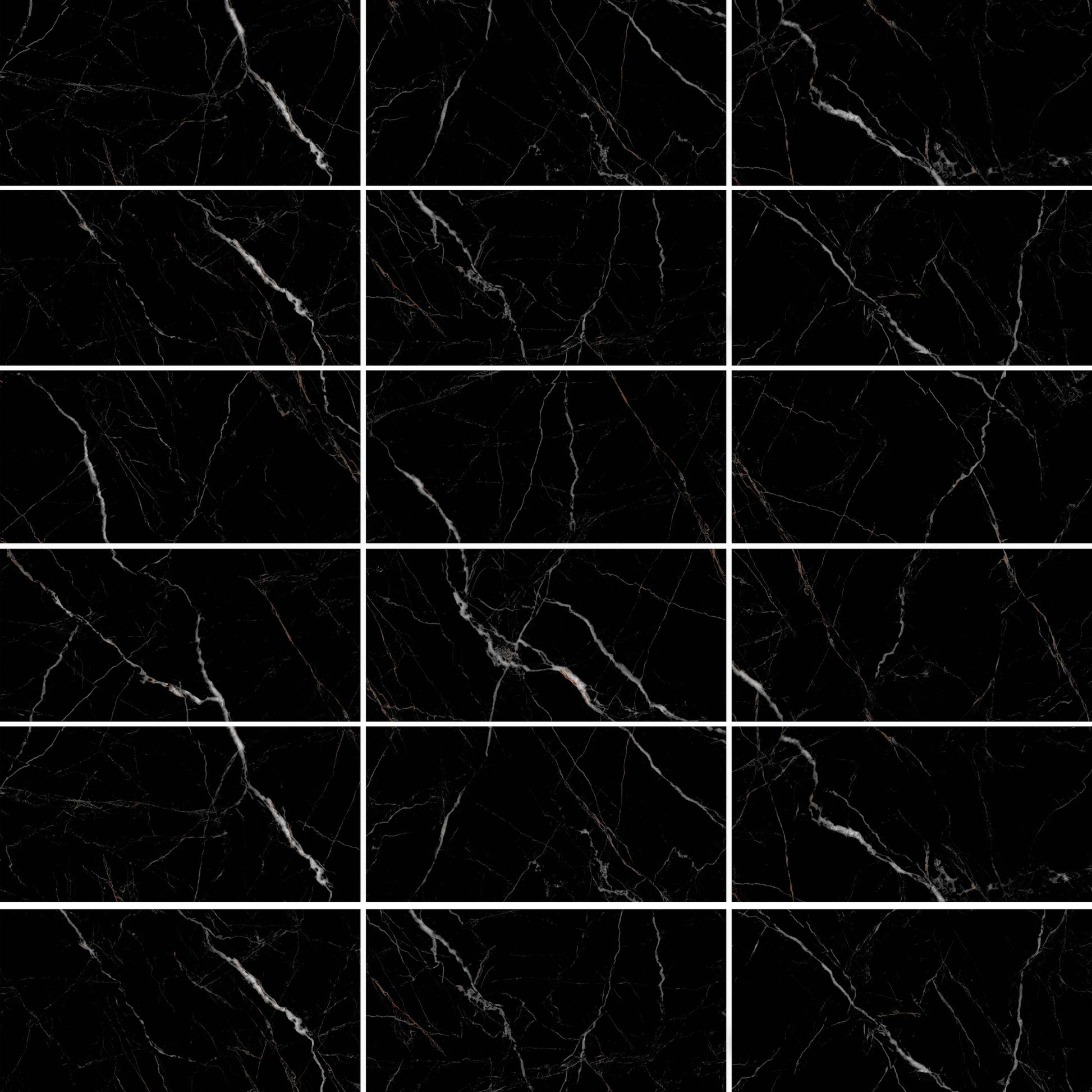 Onda Black Matte Ceramic Tile