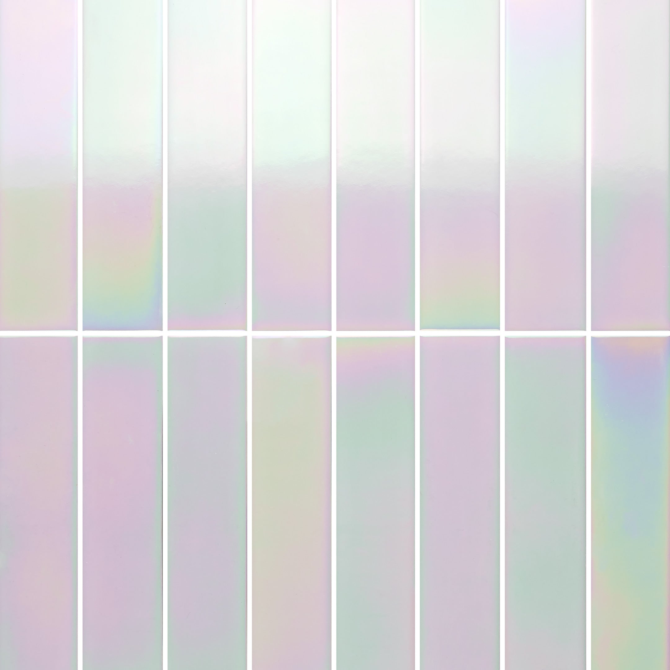 Prizm 2" x 8" Holographic Iridescent Porcelain Subway Tile