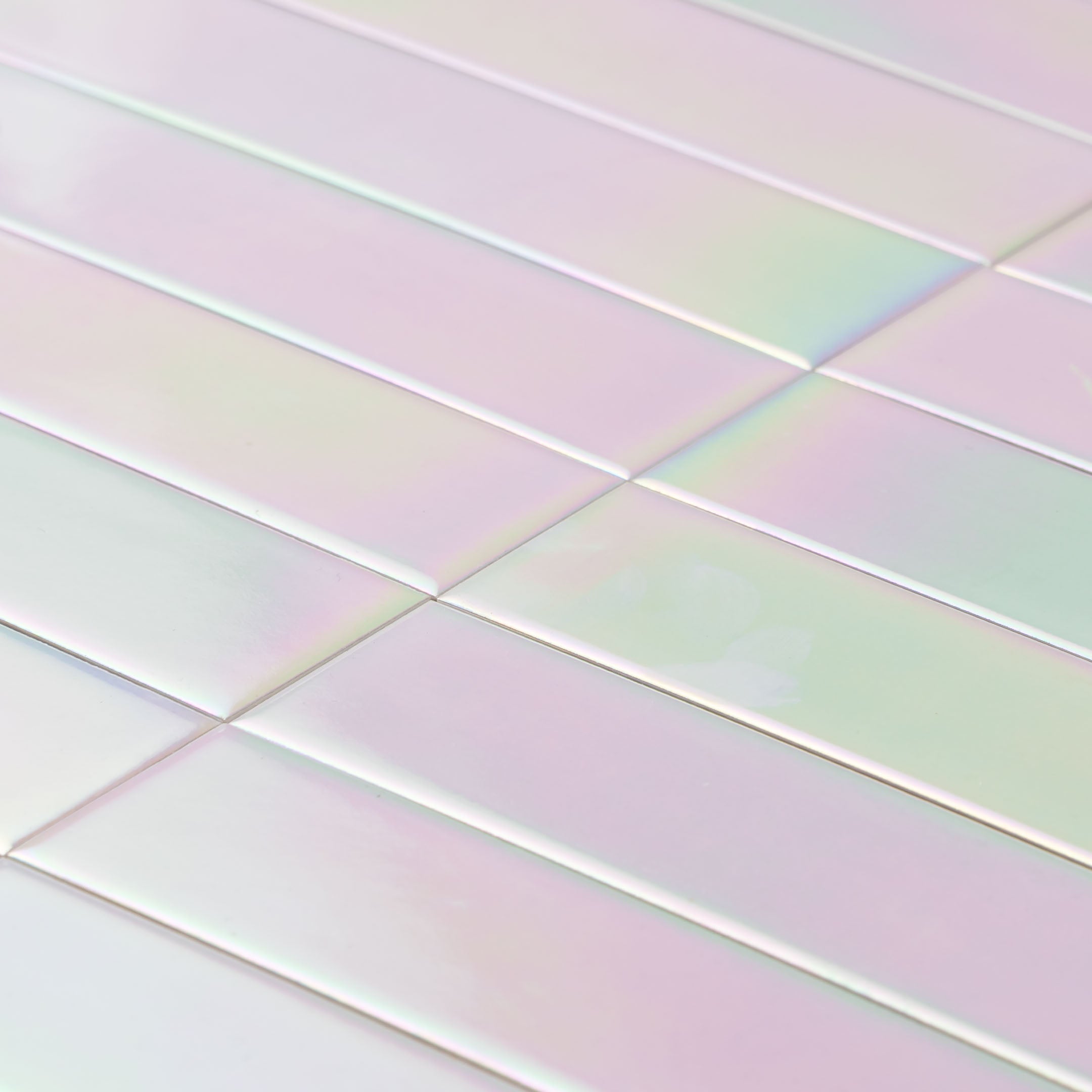 Prizm 2" x 8" Holographic Iridescent Porcelain Subway Tile