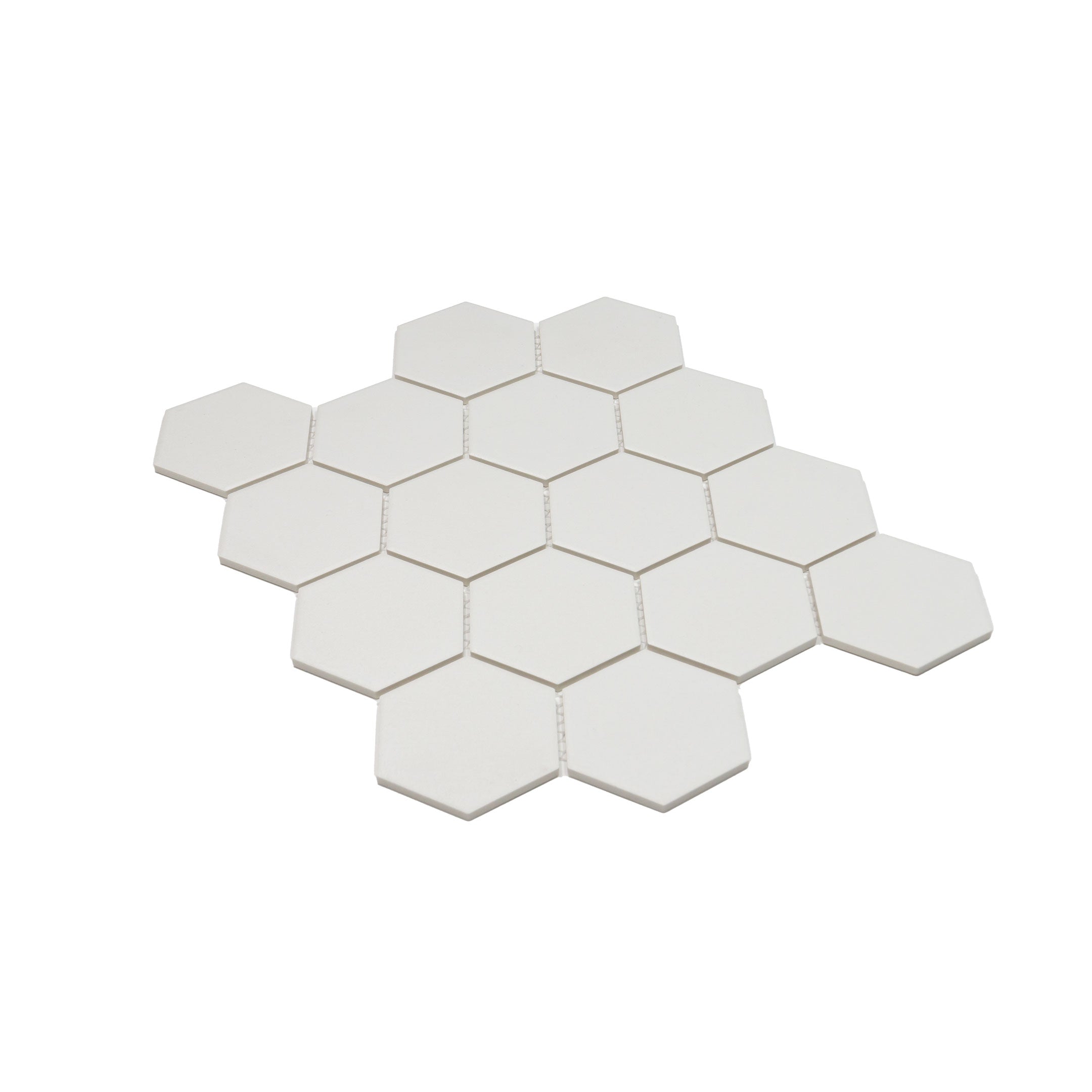 Sage 3" x 3" Hexagon Porcelain Mosaic Tile