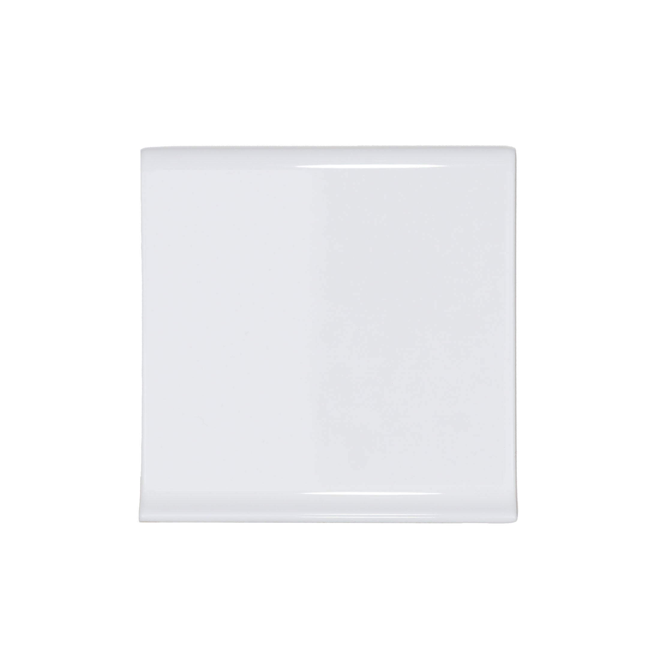 Shades 6" x 6" White Cove Base Glossy Subway Tile Trim