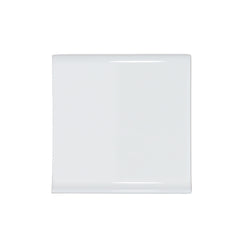 Shades 6" x 6" White Cove Base Glossy Subway Tile Trim