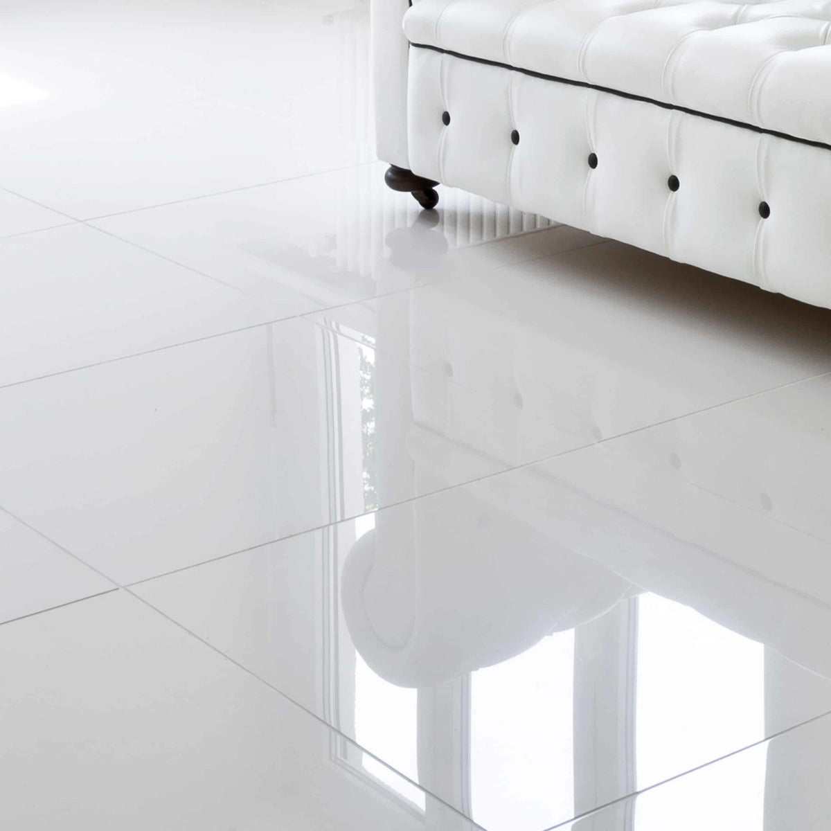 Magnum Super White Polished Porcelain Floor & Wall Tile