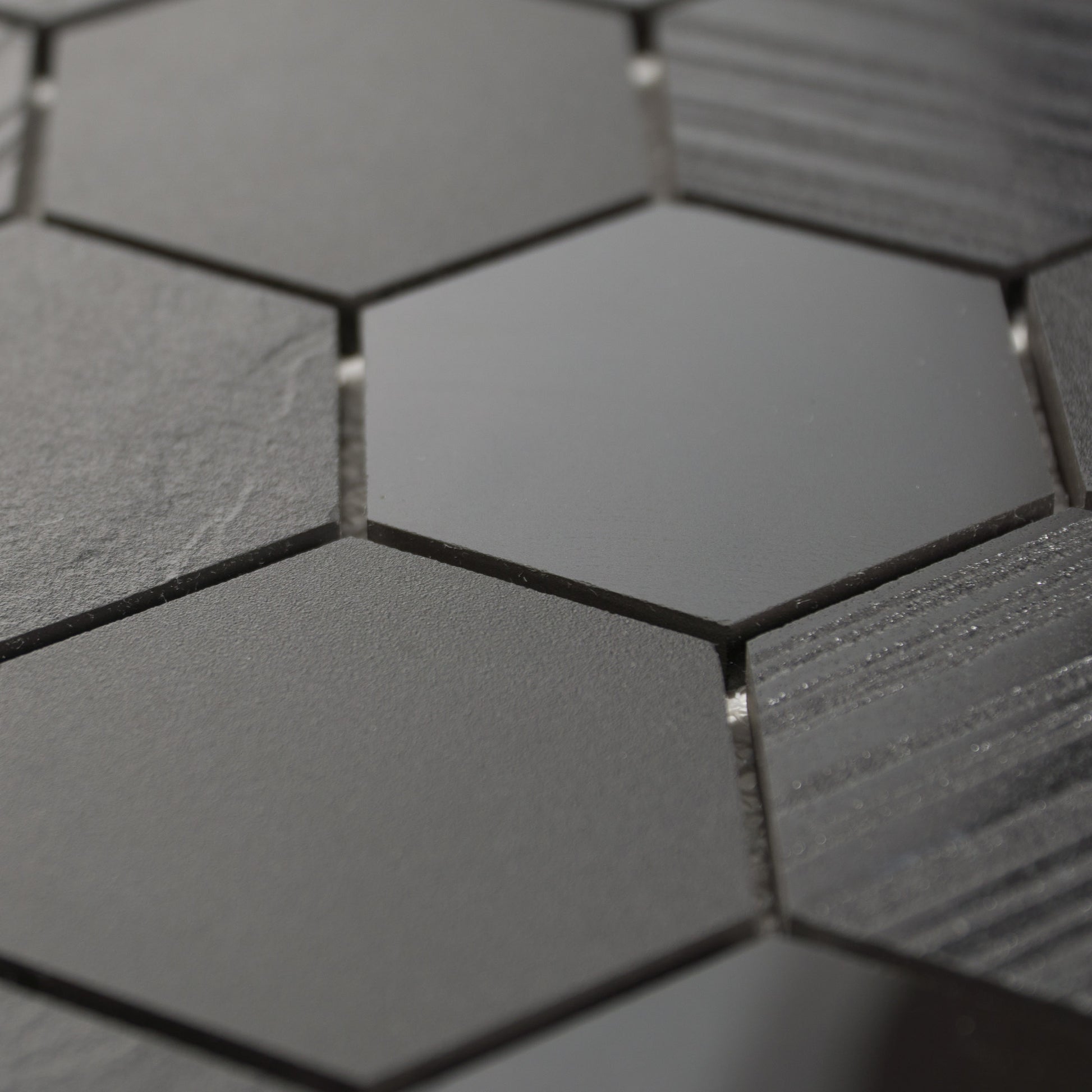 Nano Absolute Black 12 x 24 Matte Porcelain Floor Tile Qube Tiles