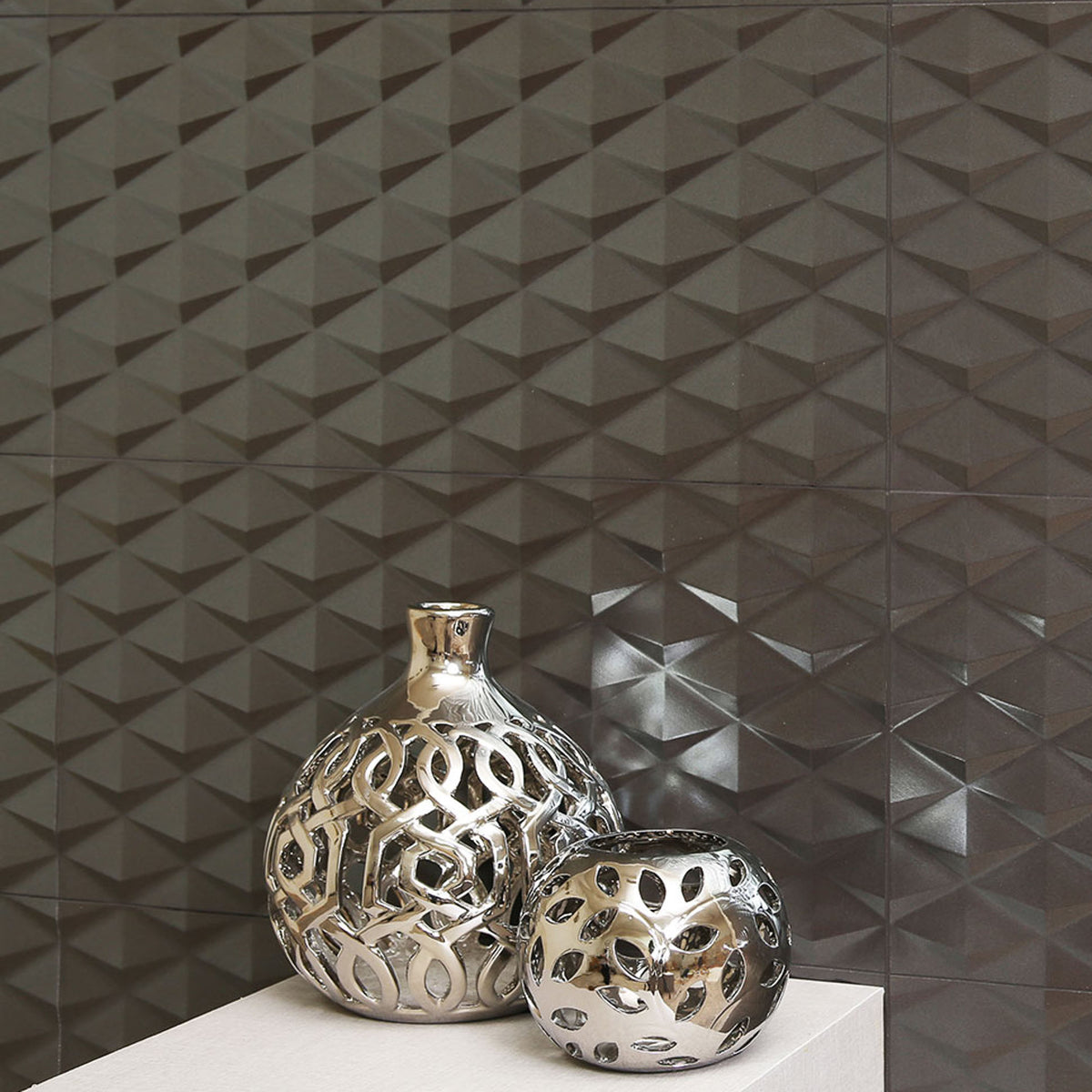 Sparkling 12" x 24" Contemporary 3D Wall Panel Tile