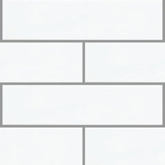 Shades 4" x 16" White Subway Wall Tile