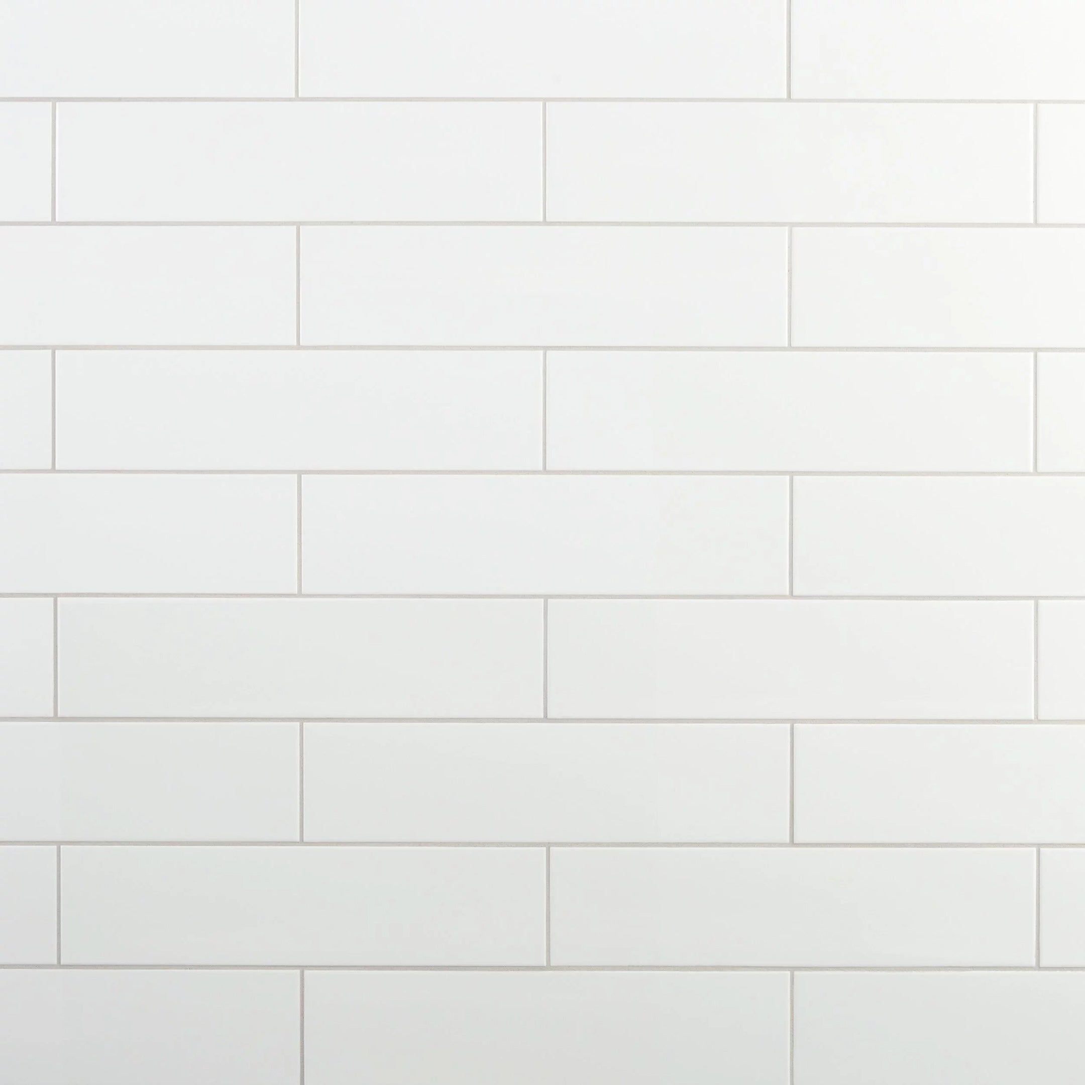 Shades 4" x 16" White Subway Wall Tile